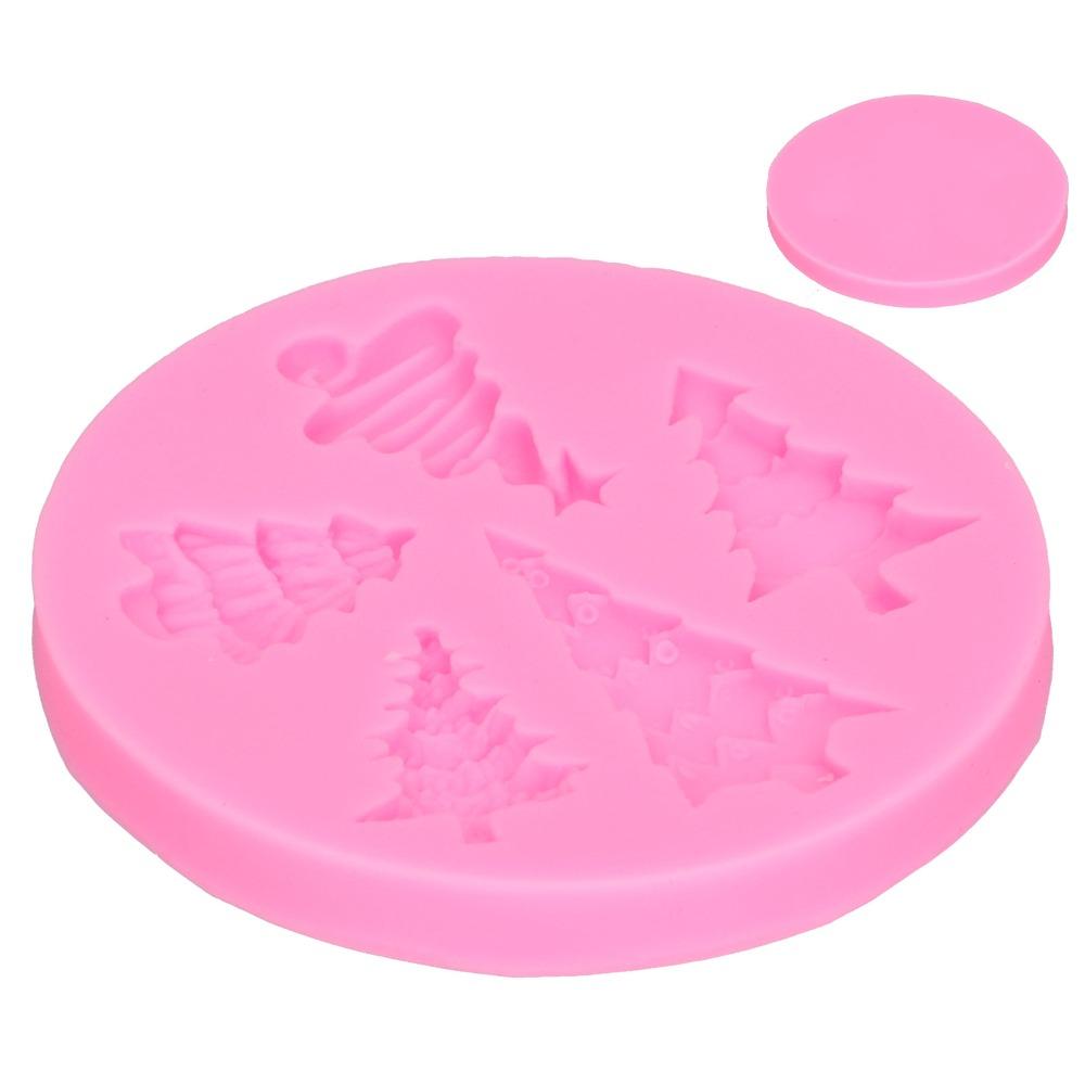 Tree Cavities Christmas Tree Mold Food-Grade Silicone DIY Baking Mold Candy Making