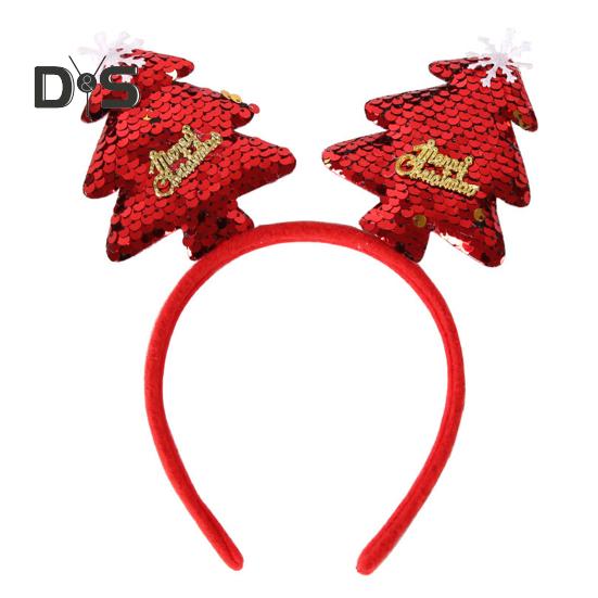 Рождественская повязка на голову с рогом оленя, повязка на голову в виде звезды Санта-дерева, праздничный обруч для волос, аксессуар для косплея для женщин и детей