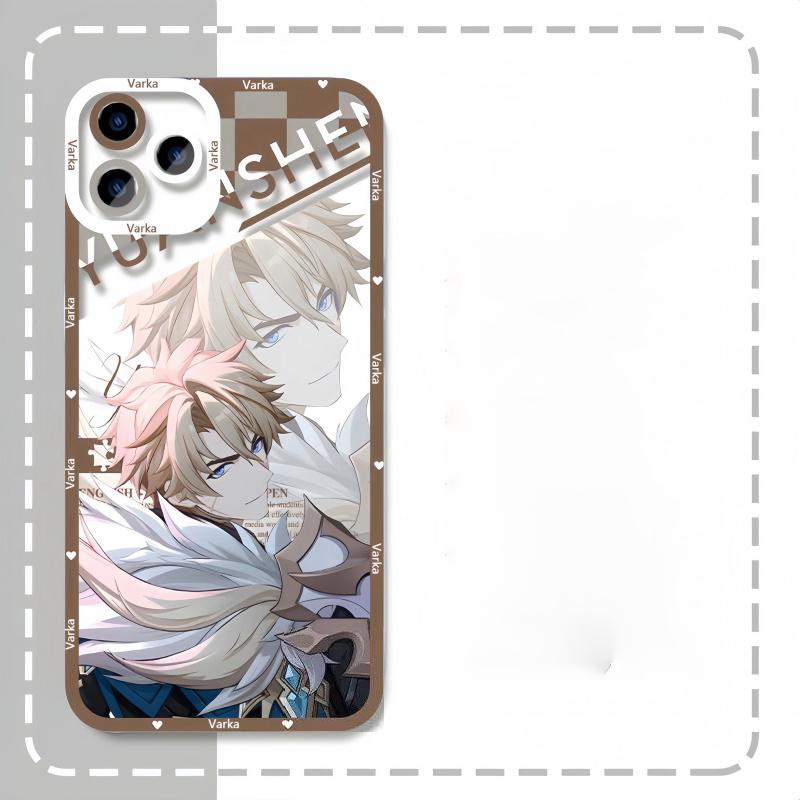 Чехол для телефона Genshin Impact Флинс Коломбина Варка Сандроне Для Samsung Galaxy A16 A15 A35 A05 A55 A54 A07 A06 A24 A14 A53 A52 A13