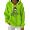 Women's Fashion Casual Christmas Print Pullover Long-Sleeve Hooded Sweatshirt