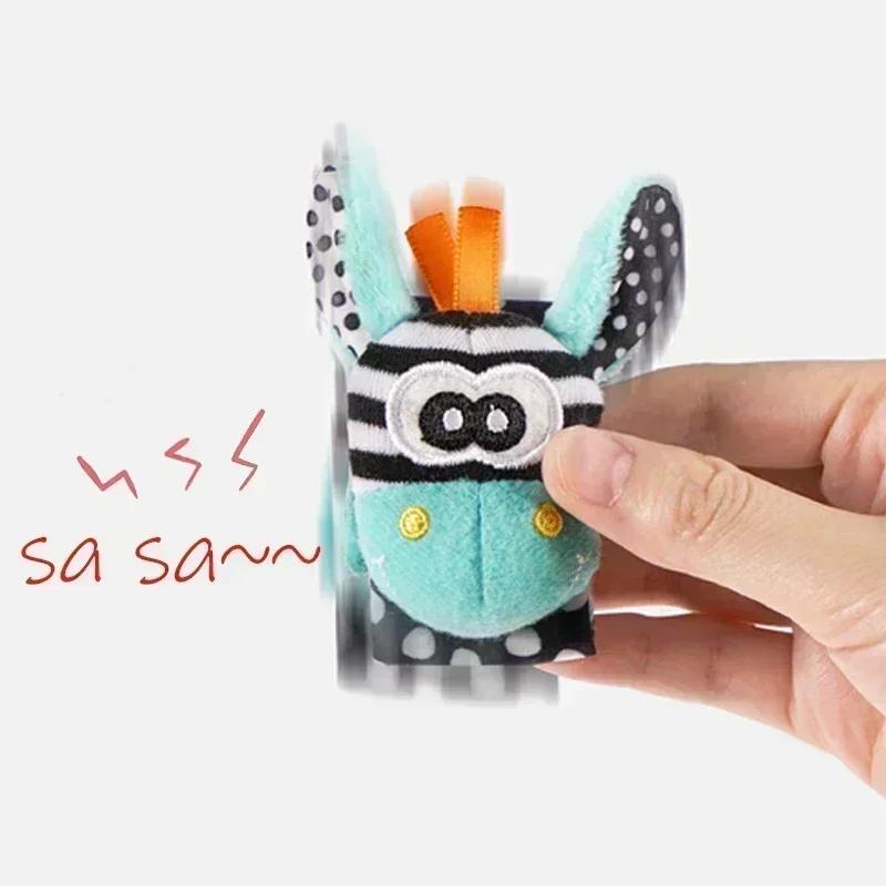 0-12 месяцев детские погремушки игрушки носки с животными ремешок на запястье + погремушка детские носки для ног ремешок на запястье для насекомых носки для малышей игрушки-пустышки