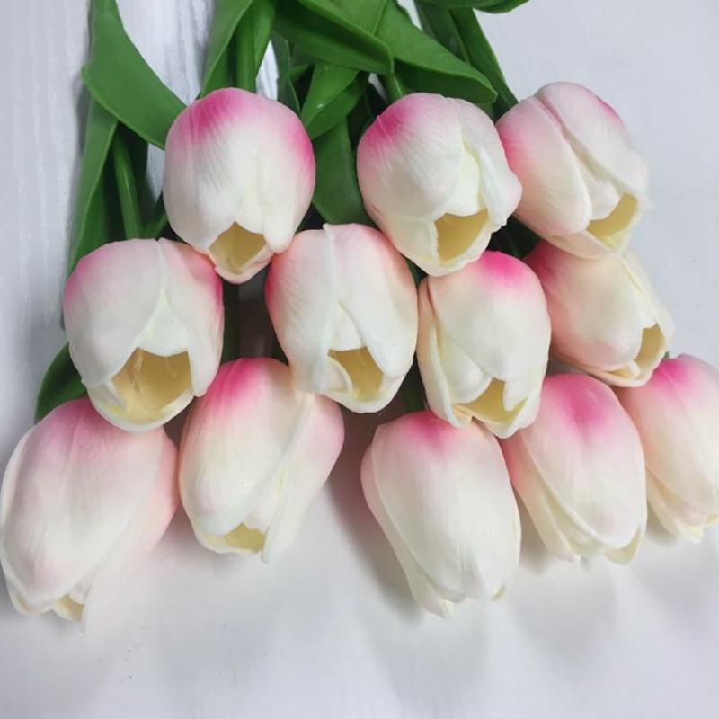 18 шт./лот, букет искусственных цветов, мини-тюльпан, свадебный букет подружки невесты, гортензии, цветочный декор для вечеринки