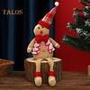 Пряничный человечек, кукла с длинными ногами, рождественская мягкая плюшевая игрушка, милая кухонная пряничная фигурка для мужчин и женщин, украшение на рождественскую елку