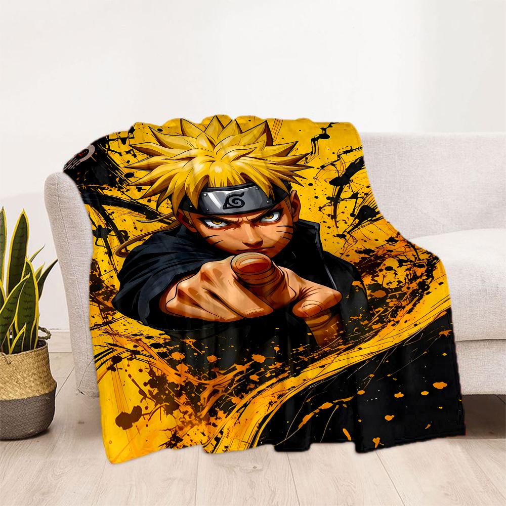 Naruto: Team Adventure Blanket Soft Warm Cozy Perfect for Picnics Bed Couch Four Seasons Universal Playful Design