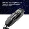 Настенный телефон Отель Входящий Caller ID ЖК-дисплей Стационарный телефон Черный