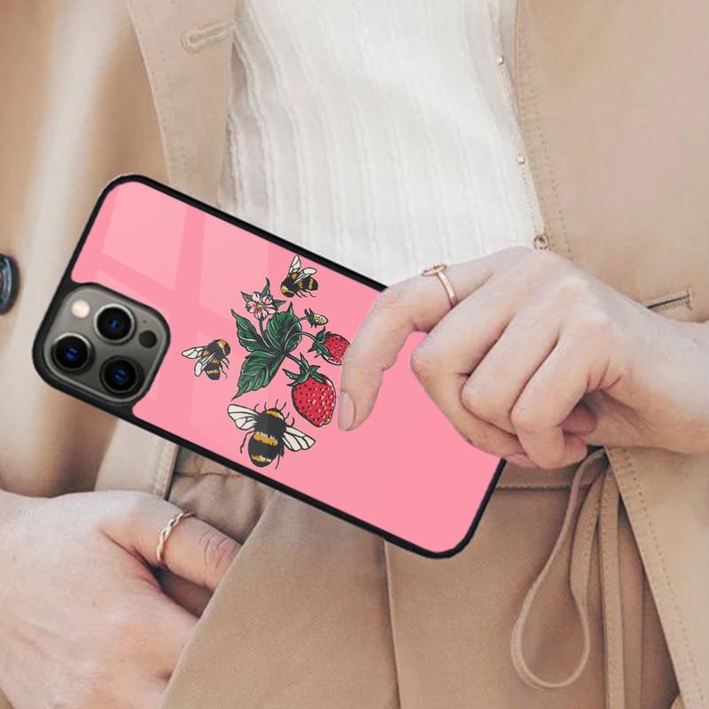 Магнитный чехол для телефона с рисунком пчелиного меда для APPLE iPhone 17 Air 16 14 13 12 Pro Max 15 Plus Беспроводная зарядка С чехлом MagSafe
