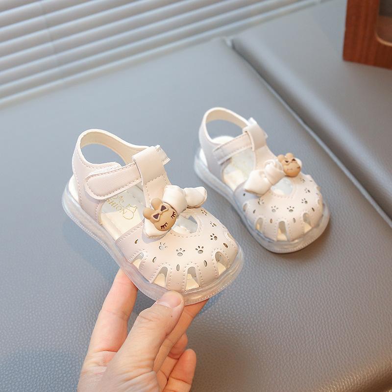 Милые детские сандалии для детей, обувь принцессы, нескользящая мягкая подошва, пляжная обувь для девочек
