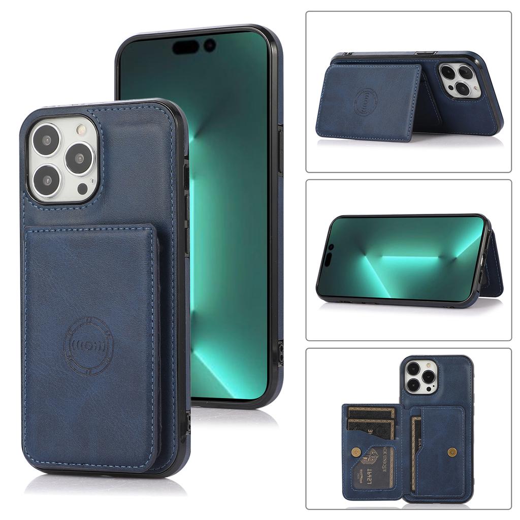 Magnetic Flip Wallet Stand Leather Case for Samsung S25 S24 S23 S22 S21 S20 Ultra Plus FE A16 A56 A15 A55 A54 iPhone 16 15 14 Plus 13 12 11 Pro Max