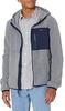 Tommy Hilfiger Hooded Performance Fleece Jacket Light Grey Navy Blue Demiseason Jacket