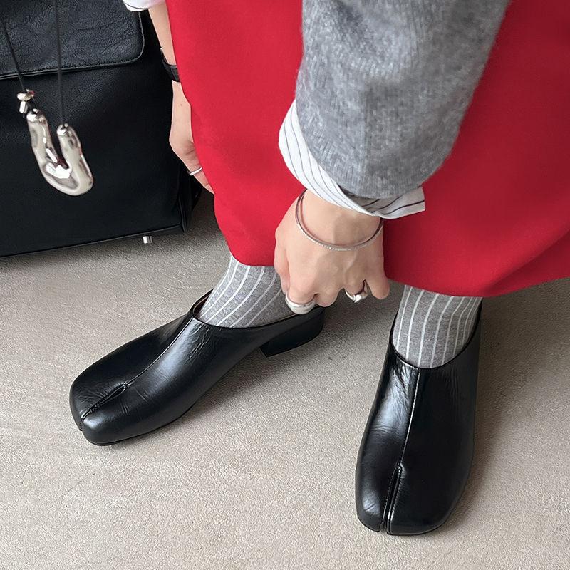 Spot 2025 Spring and Summer Sub-toed Shoes Muller Shoes Four Seasons New Outer Wear Bag Head Half Slippers Women's Lazy Sandals