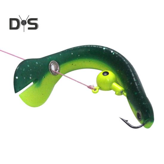 5 шт. 10 см/6 г мягкая прыгающая приманка для рыбы цветная силиконовая искусственная рыболовная приманка для соленой воды пресноводного окуня судака форели рыболовные принадлежности