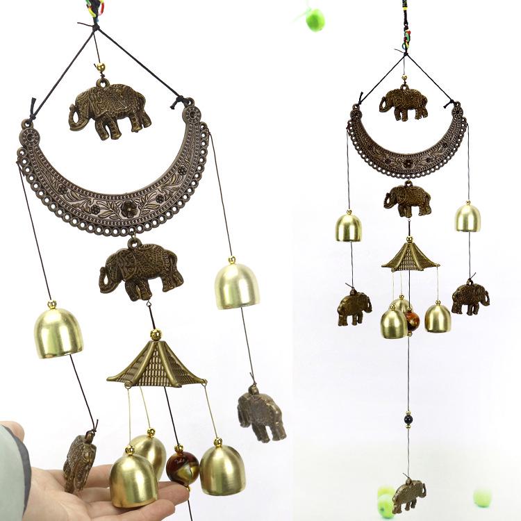 Старинные китайские литые ветряные колокольчики: Подвеска-колокольчик из меди для домашнего декора и подарков