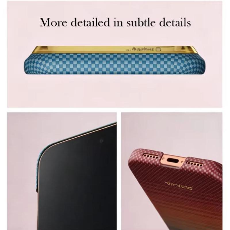 PITAKA Чехол из углеродного волокна для iPhone 17 Pro Max/17 Pro/Air Kevlar Задняя крышка для беспроводной зарядки Магнитный Ультратонкий Чехол для телефона