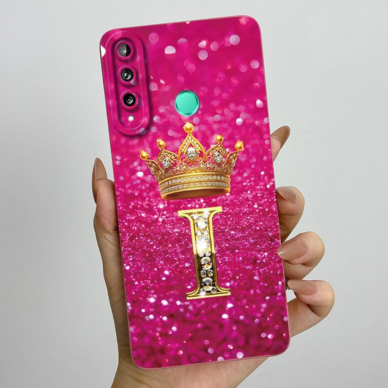 Для Huawei Y7p P40 Lite E ART-L28 ART-L29 Модный Чехол для Телефона с Инициалами для Пары Y7P 2020 Мягкий Силиконовый TPU Защитный Чехол