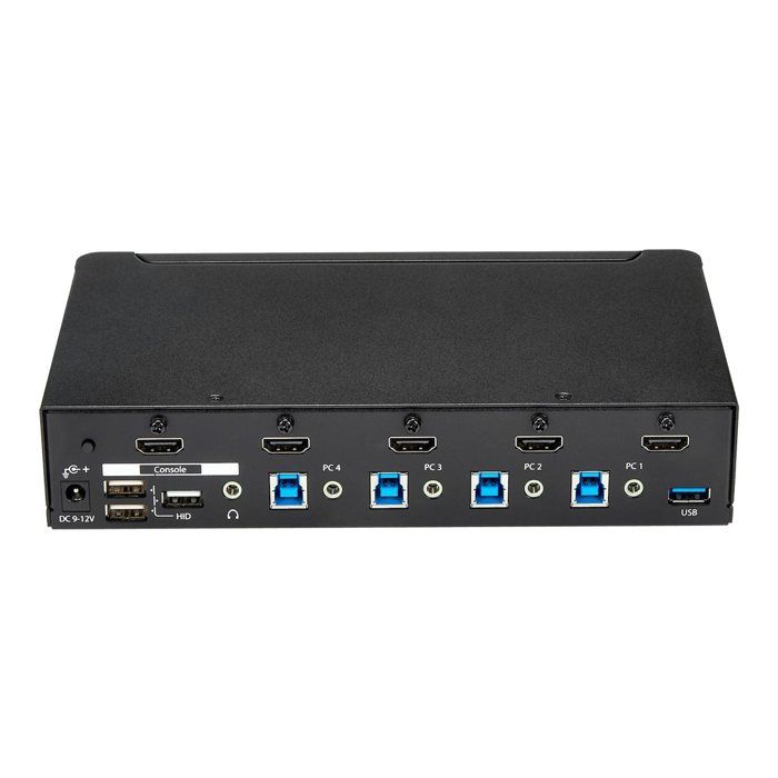 Commutateur KVM USB HDMI À 4 Ports - STARTECH - Commutateur Écran Clavier Souris HDMI Avec Hub USB 3.0 Intégré