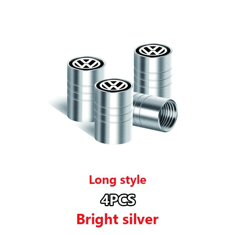 For Volkswagen b44Pcs Meta Alloy Car Tire Valve Stem Air Caps Cover For VW Volkswagen Golf Polo Passat Tiguan Touran Jetta GTI Car Accessories