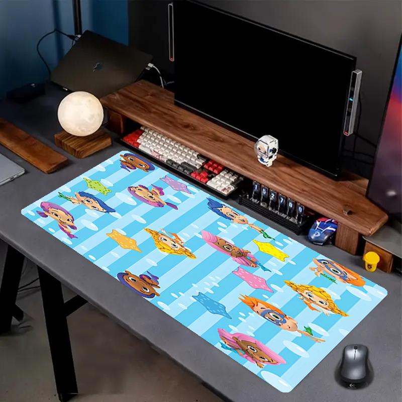 Bubble Guppies Theme Mouse Pad, Non Slip Rubber Base, Multifunctional Office & Home Decor, Perfect for Workspace Personalization.
