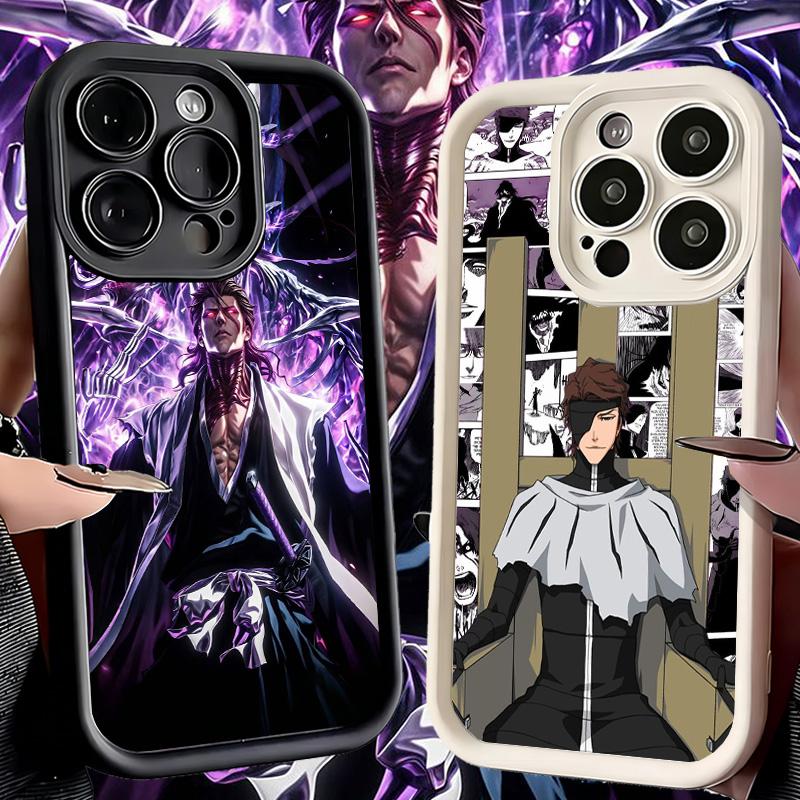 Чехол для телефона iPhone 17 Air 16E 15 16 Pro Max Bleach Айдзен Сосукэ Чехол 14 Plus 13 12 Mini Мягкий Силиконовый Fundas