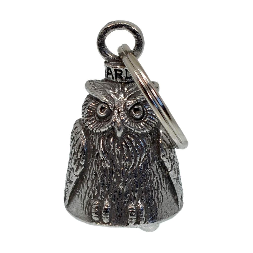 Guardian Bell USA: AMGB-146 Owl, Made in USA, Protective Amulet, Key Holder, Safe Transit, Bell Amulet