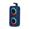 A85 RGB Light Portable Speaker Outdoor Portable Card Speaker Double Horn Square Dance Radio