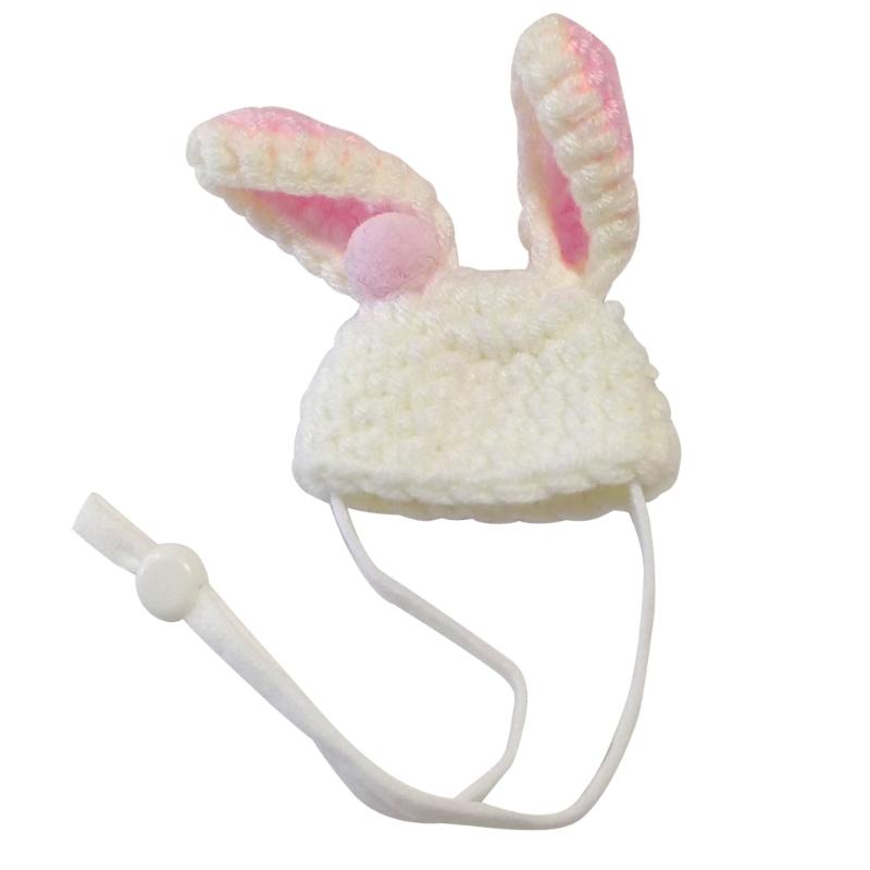 Crocheted Carrot Headwear Hat for Hamster Festival Gift Handwoven Supplies Costume Carrot Rainbow Hat Props Headwear