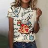 Summer Women's T-shirt Animal Cute Rabbit 3d Print Tshirt Women Fashion O-neck Short Sleeve T Shirt