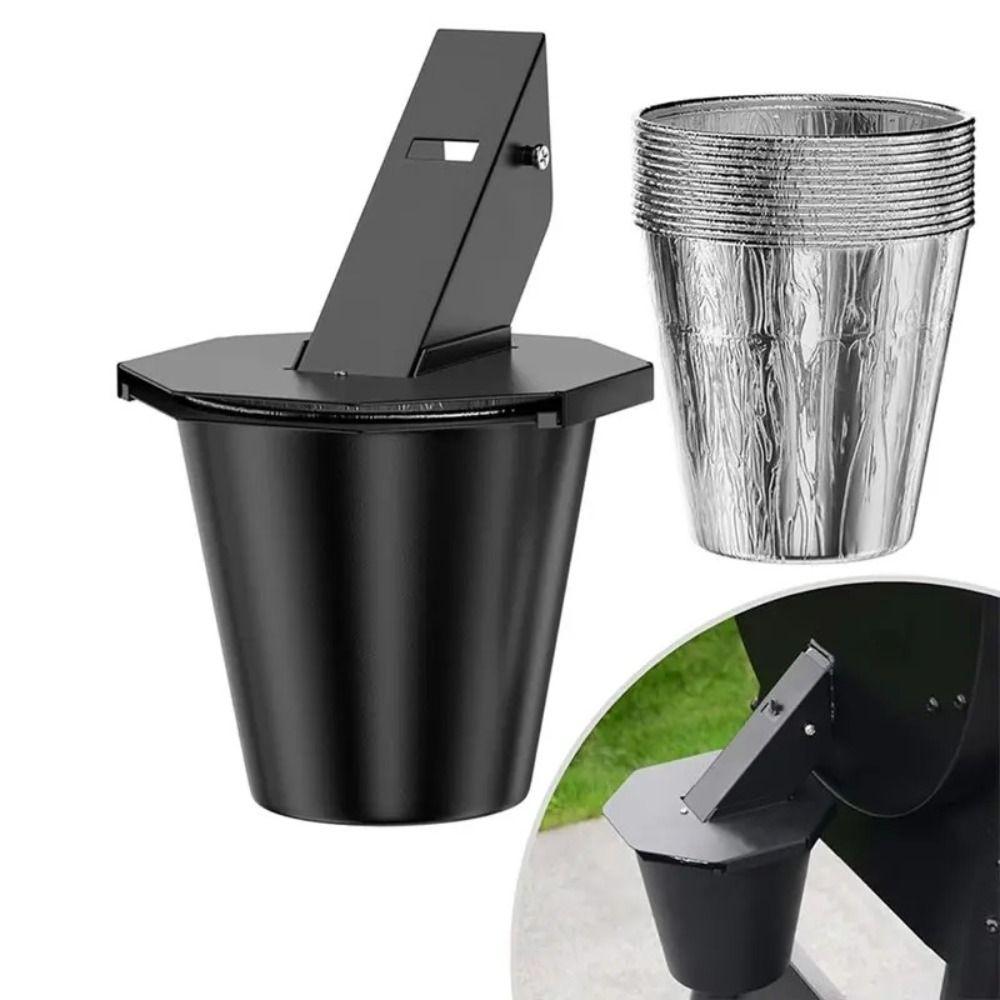 13pcs Rust-Proof Lidded Smoker Drip Bucket Barbecue Cooking Drip Bucket Outdoor Grilling