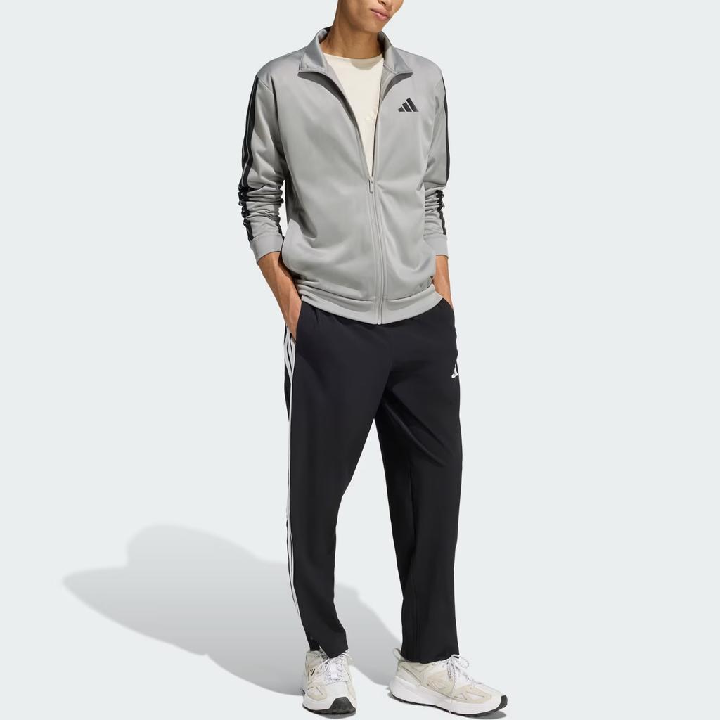 adidas Спортивная одежда ОС25 Dayready Трек-куртка на молнии с полосой Воротник-стойка Теплая спортивная куртка с длинным рукавом Мужские куртки KC1381