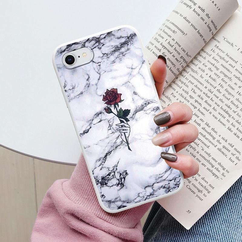 Fashion Marble Cover For iphone SE 2020 7 8 Plus Soft Protective Cases Silicone Coque Bumper Fundas For iphone 8+ SE2020 Shell