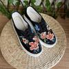 7cm High Heel Embroidered Shoes Characteristic Ethnic Style Fashionable Embroidered Phoenix Peony Cloth Shoes
