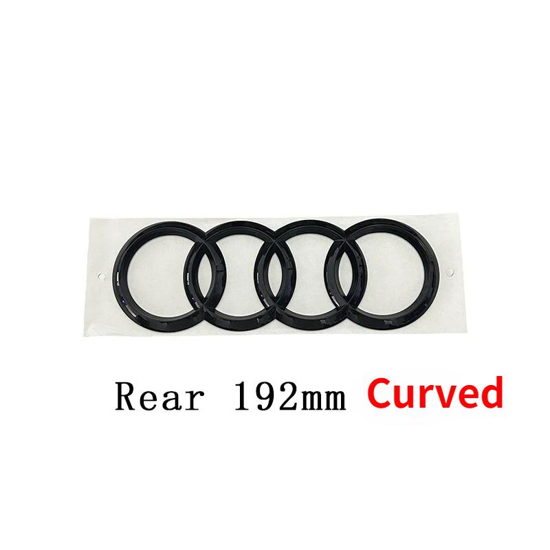 for Audi A5 2010-2019 2020-2024 4Ring ABS 192mm 273mm 249mm Car Front Emblem Rear Trunk2.0T Quarrto S Line Sticker Accessory