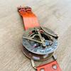 Brass Antique Sundial Engraved Compass Wristwatch Brass Sundial Compass Wristwatch