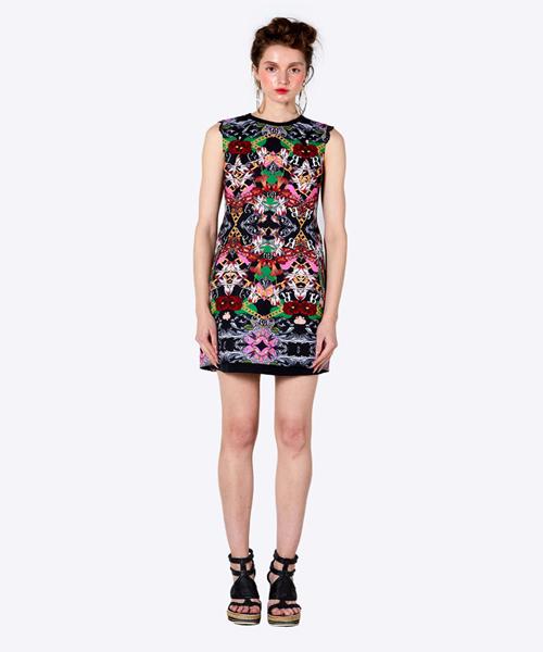 GREEDILOUS Crewneck Print Dress