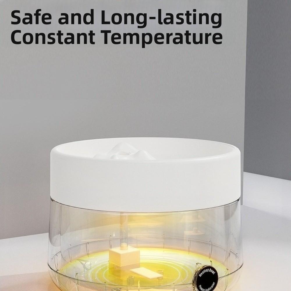 Ultra Quiet Heating Dog Bowl Stainless Steel Cat Water Fountain  Multi-Pet Household