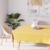 Square Anti-stain Tablecloth 140X140 Cm ALIX Yellow, by Soleil d'Ocre
