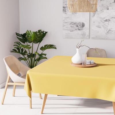 Квадратная скатерть против пятен 140Х140 см ALIX желтая, Soleil d'Ocre