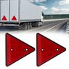 Red Rear Reflectors Triangle Reflective 2PCS Car Accessories Fit for Trailer Motorcycle Caravan Truck Boat