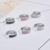 Fashion Temperament Trendy Three-color Epoxy Earrings Women's Jewelry