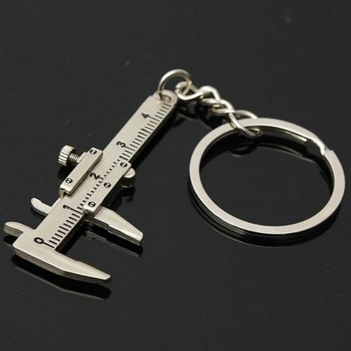 Refoiner Mini Vernier Caliper, Small Keychain Set of 2, Digital Mini Caliper, 0-40mm, High-Precision Internal and External Diameter Measurement, Light
