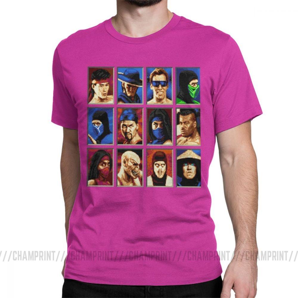 Vintage Mortal Kombat Ii Tees Genesis Character Select 16 Bit T Shirt Retro Gamer Collage T