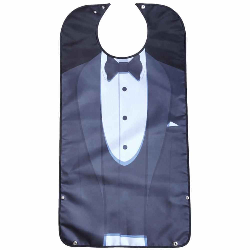Waterproof Business Suit Gentleman Adult Bib Soft Saliva Towel  Elderly Care