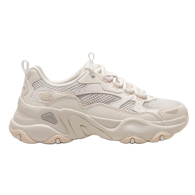 Skechers DLites 5.0 Panda Обувь Пятое Поколение Модные Спортивные Удобные Толстая Подошва Модные Повседневные Низкие Папины Кроссовки Женские Кроссовки Бежевые 150525-OFWT