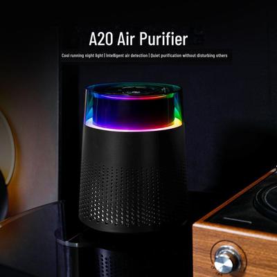 «Умный домашний настольный очиститель воздуха с атмосферным освещением и технологией отрицательных ионов»