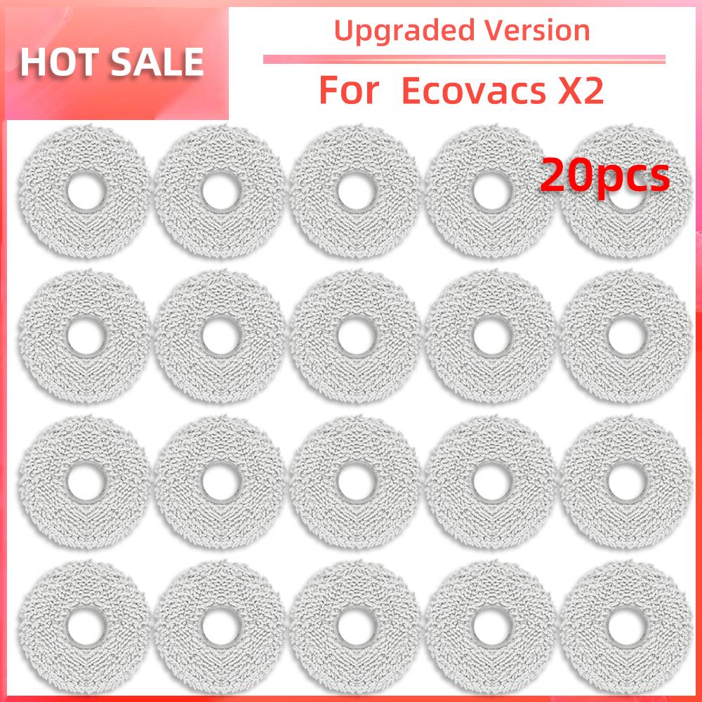 For Ecovacs Debot X2 / X2 Pro / X2 Omni Robot Vacuum Cleaner Main Side Brush HEPA Filter Mop Pads Dust Bag Replacement Parts