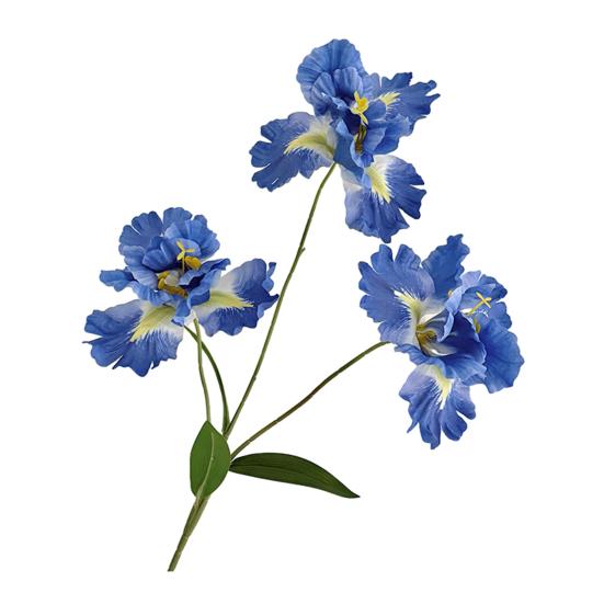 Iris Artificial Flower Realistic Faux Iris Flowers 33" Soft Fabric Indoor Outdoor Decor for Wedding Bridal Bouquets Centerpieces
