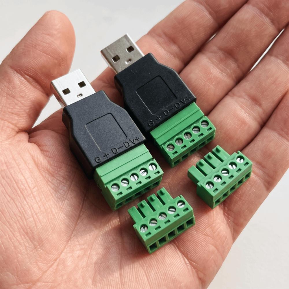 With 5 Pin Screw 5 Pin USB Plug Type a 5 Pin Screw Terminal USB Connector Mouse