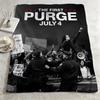 movie T-The Purge-e Throw Warm Soft Flannel Blanket, Multi-use for Sofa Bed Camping Travel Nap