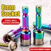 10Pcs 8mm Socket Adapter Non Magnetic Sleeve Wrench Nut Screwdriver Driver  Impact Driver