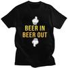 Мужские футболки с принтом 'Custom Beer In Beer Ou' 100% Хлопок Летние Повседневные Футболки с Графикой