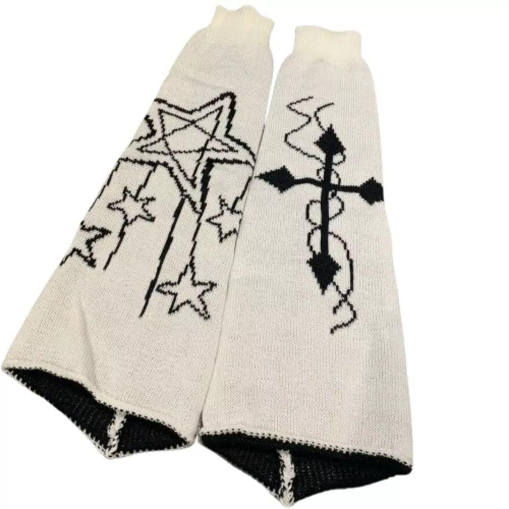 Lolita Knitted Wide Leg Hosiery Y2K Leg Warmers Fashion Calf Sleeves
